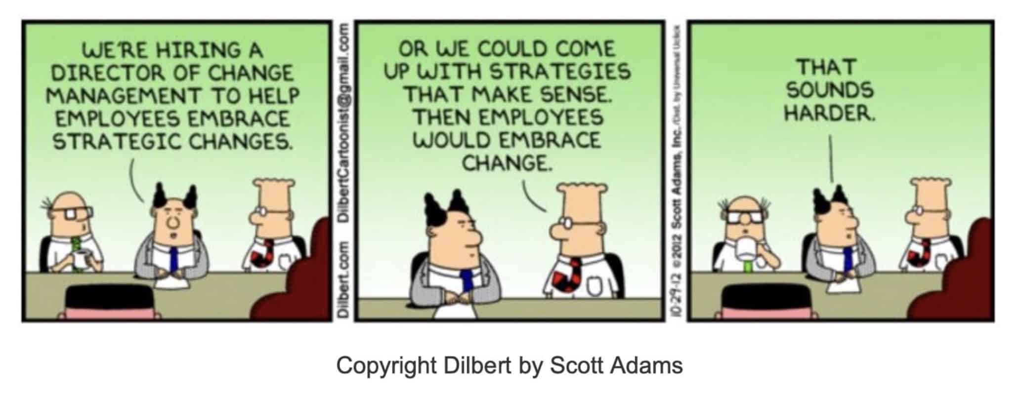 Dilbert over change management